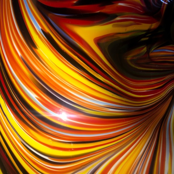 Missoni for Target Handblown Multicolored Swirl Glass Platter LNC - Picture 2 of 4